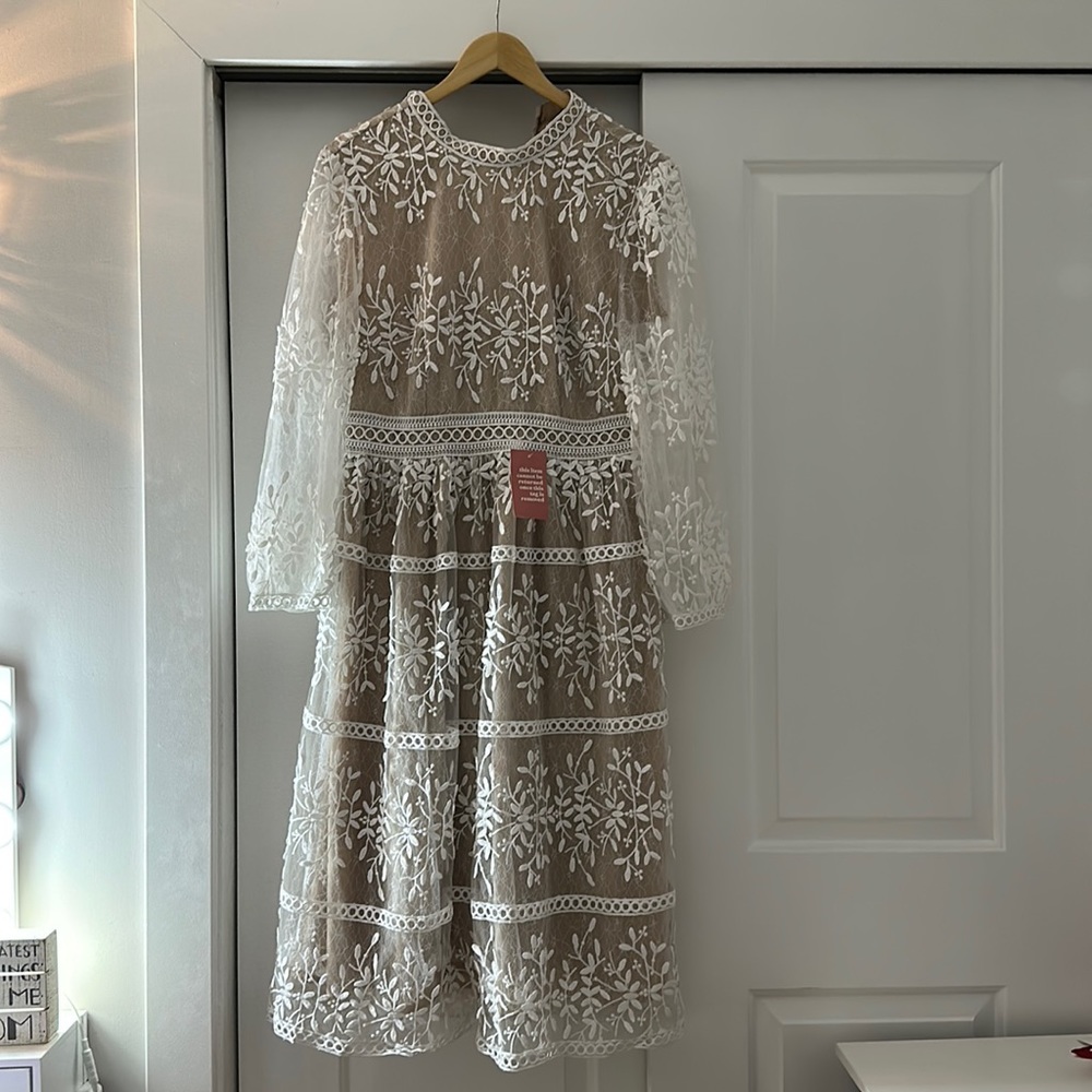 Ivory lace  dress